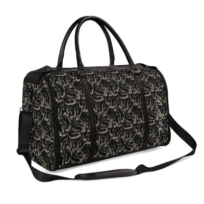 Black ModiToon Unisex Travel Duffle Bag | 블랙 모디툰 남녀공용 여행가방