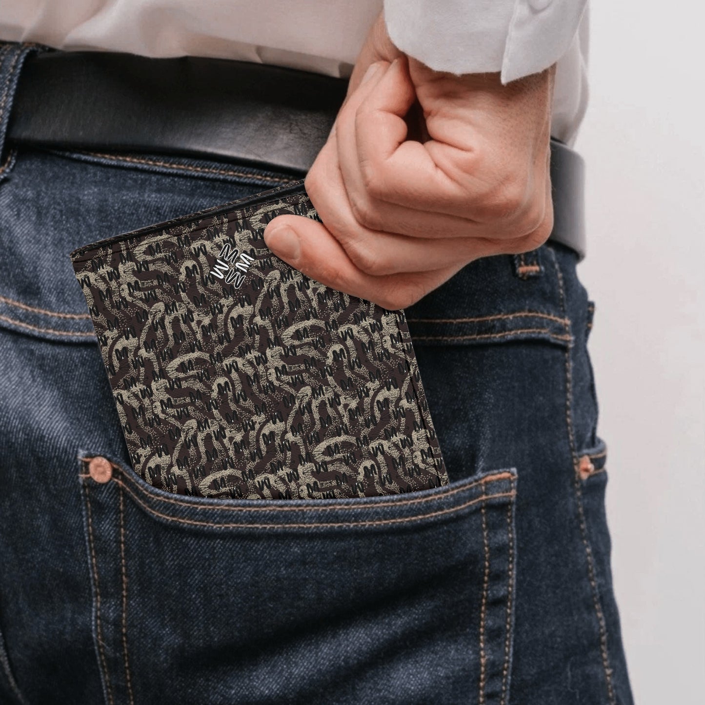 RedBrown ModiToon Leather Passport Case | 레드브라운 모디툰 여권케이스 명함지갑