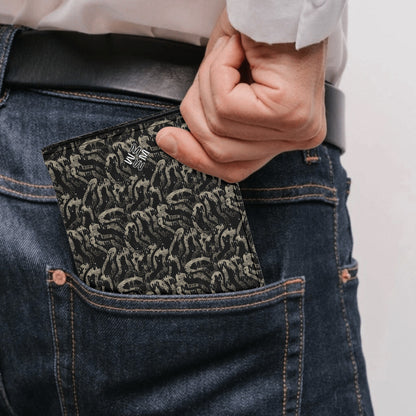 Black ModiToon Leather Passport Case | 블랙 모디툰 여권케이스 명함지갑