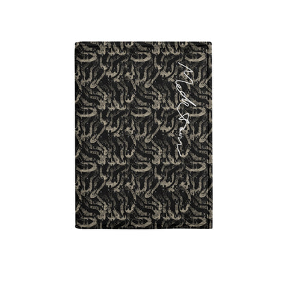 Black ModiToon Leather Passport Case | 블랙 모디툰 여권케이스 명함지갑