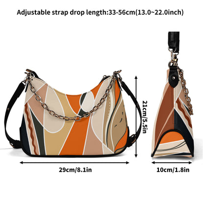 ModiToon Bloom Your Day Twill Faux Leather Chain Shoulder Bag | 모디툰 피우리 체인숄더백