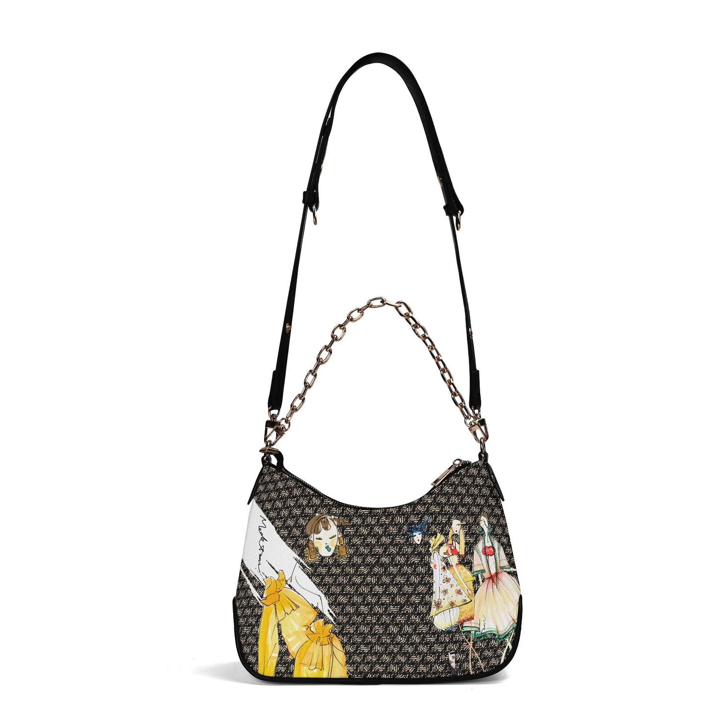 Two-ways Chain Bag [Red Brown]