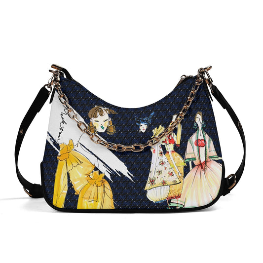 Two-ways Chain Bag [Navy Blue]