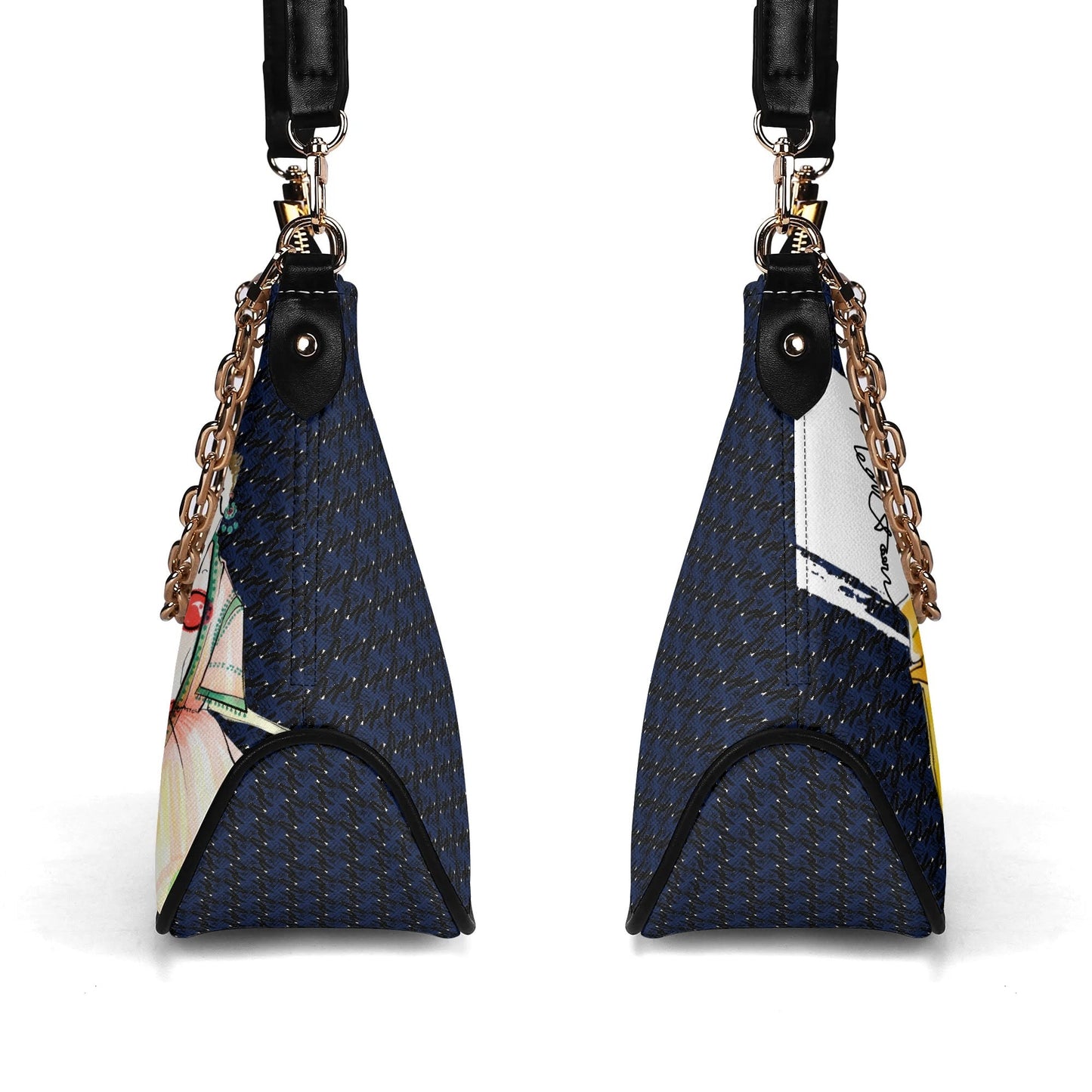 Two-ways Chain Bag [Navy Blue]