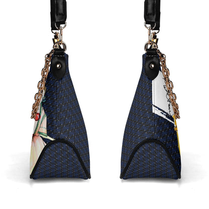 Two-ways Chain Bag [Navy Blue]