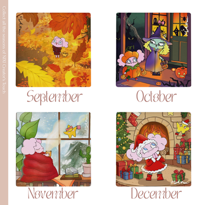 Modi et ses amis September~December Coasters | 모디와 친구들 9월~12월 컵받침