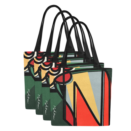 ModiToon Blooming Canvas Eco-bag Lot de 4 | 모디툰 피우리 캔버스 에코백 4종 세트