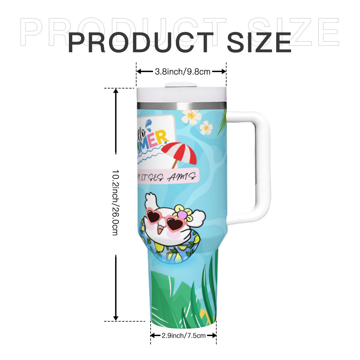 Modi et Ses Amis Waterpark Summer Mug Tumbler | 모디와 친구들 워터파크 써머 머그 텀블러 ✨