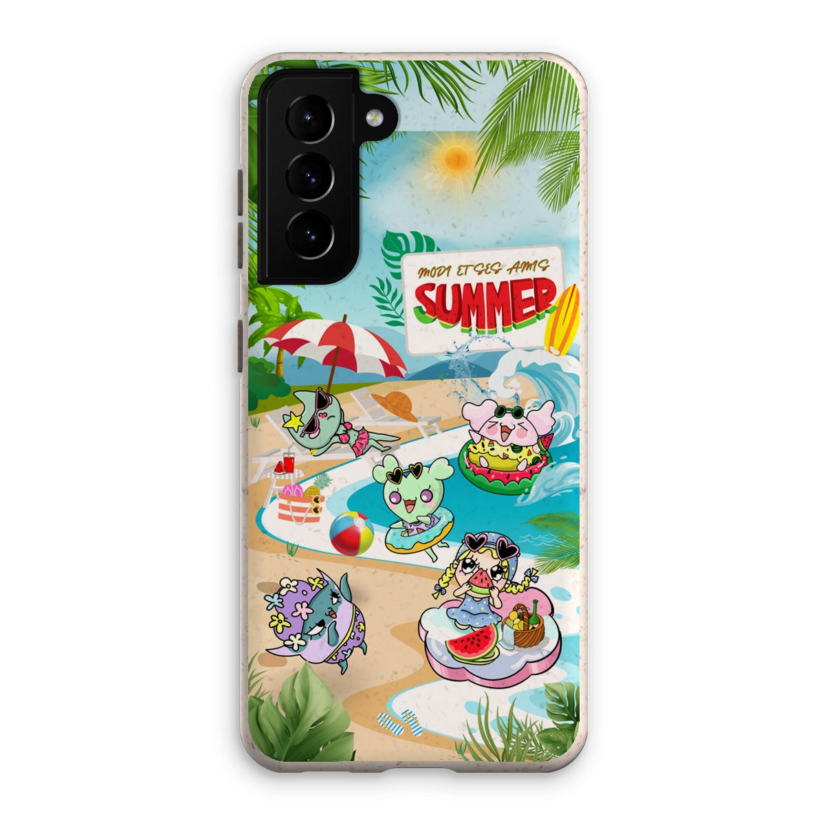 Watermelon vacance Modi et Ses Amis Eco Phone Case