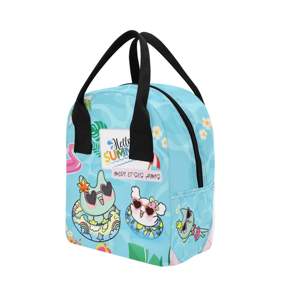 Modi Et Ses Amis Water Park Summer Insulated Lunch Bag | 모디와 친구들 워터파크 런치 피크닉 보냉백