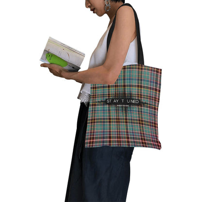ModiToon Staytuned Check Ecobag [S] 모디툰 스테이튠드 체크 에코백