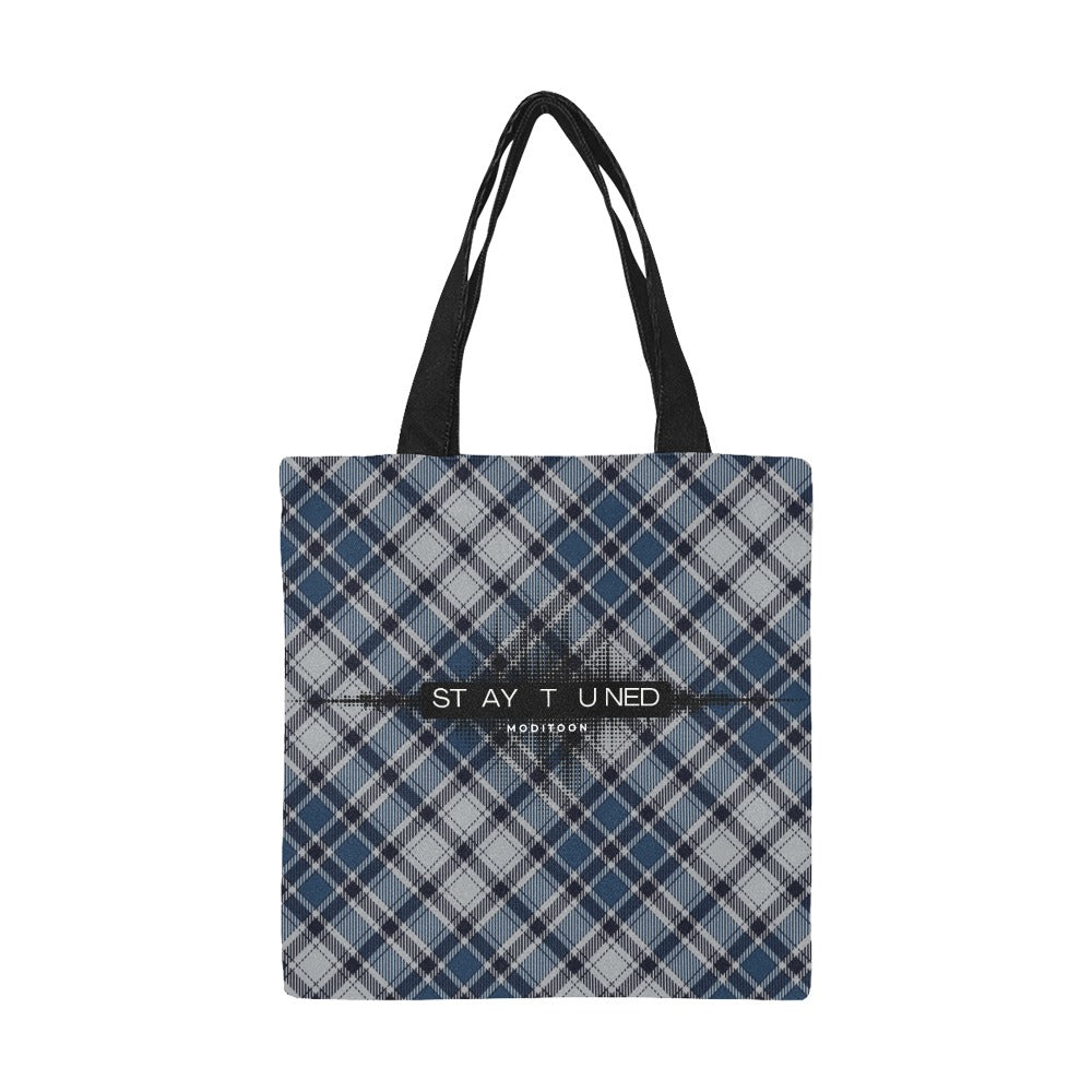 ModiToon Staytuned Check Ecobag [S] 모디툰 스테이튠드 체크 에코백