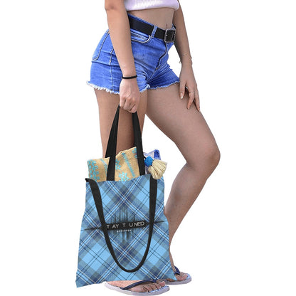ModiToon Staytuned Check Ecobag Two way  모디툰 스테이튠드 체크 투웨이 에코백