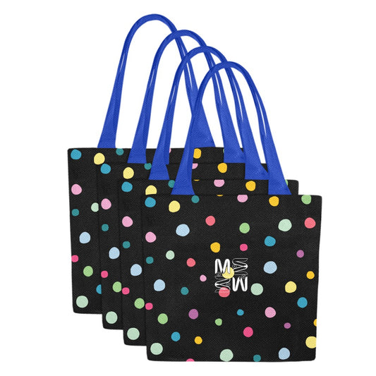 ModiToon Daily Canvas Tote Bag Set of 4