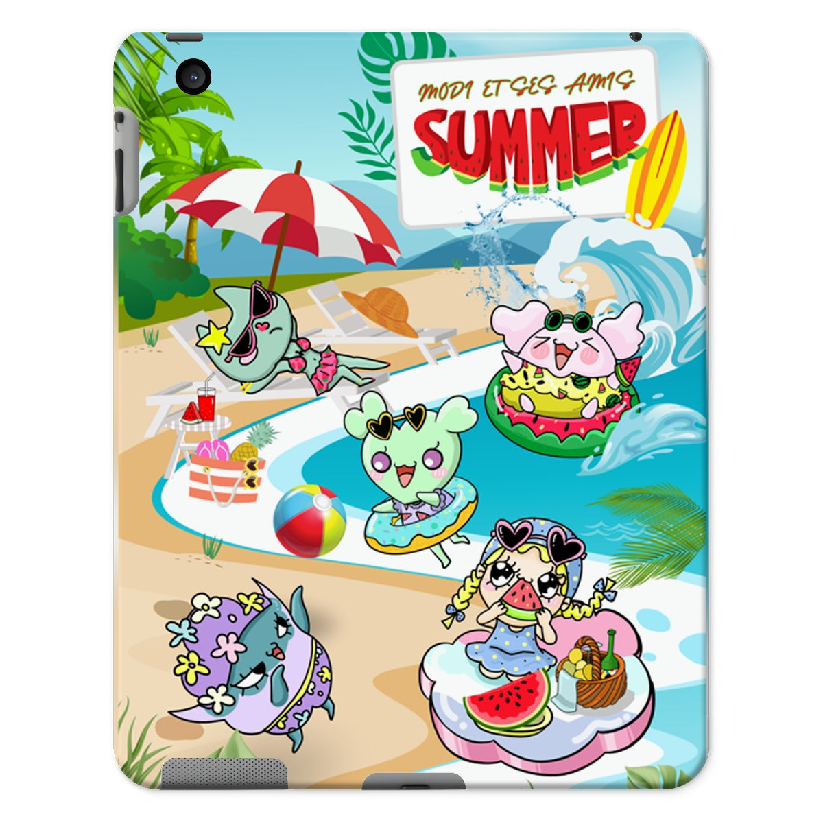 Watermelon vacance Modi et Ses Amis Ipad Cases