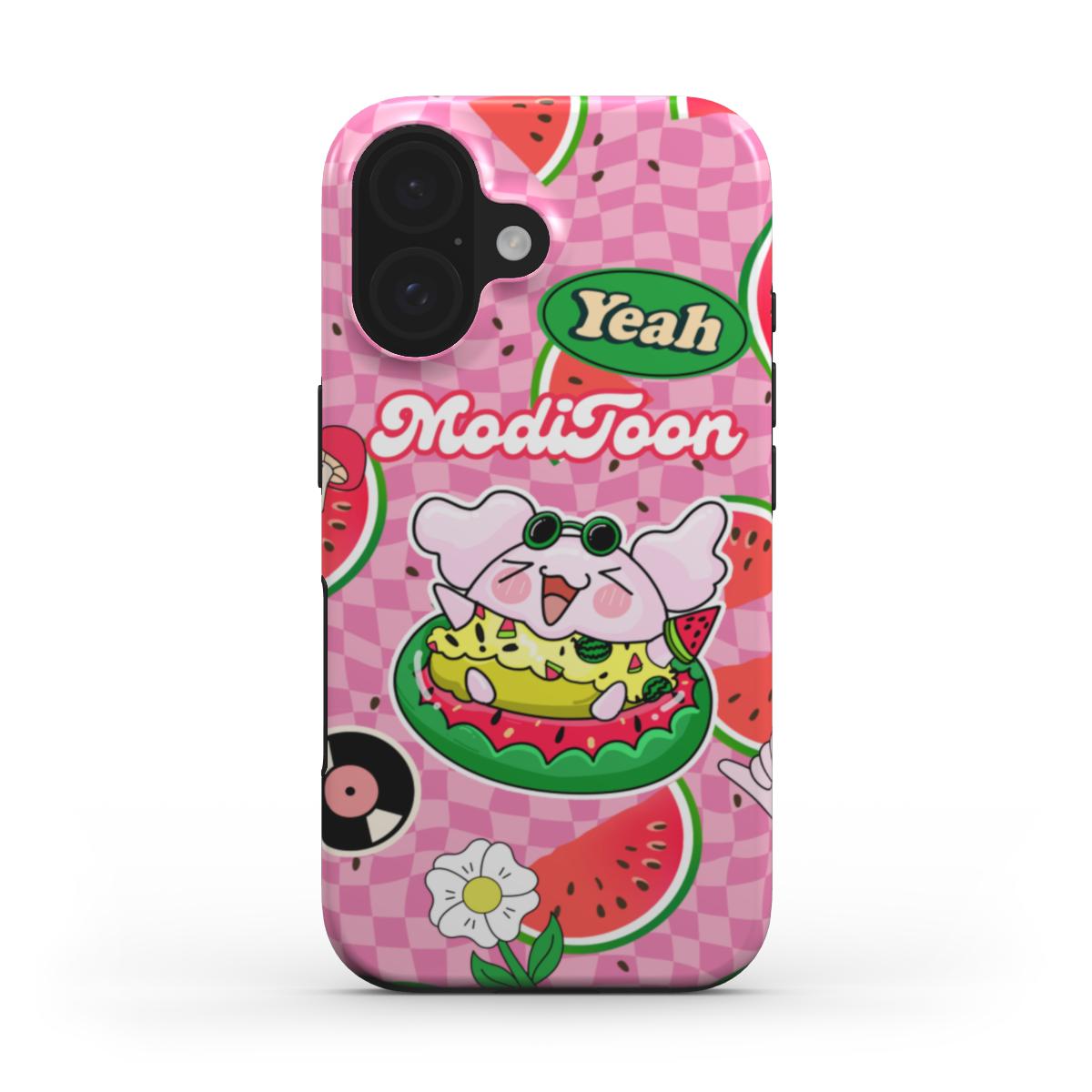 ModiToon Pink Love Tough Phone Case | 모디툰 핑크러브 폰케이스