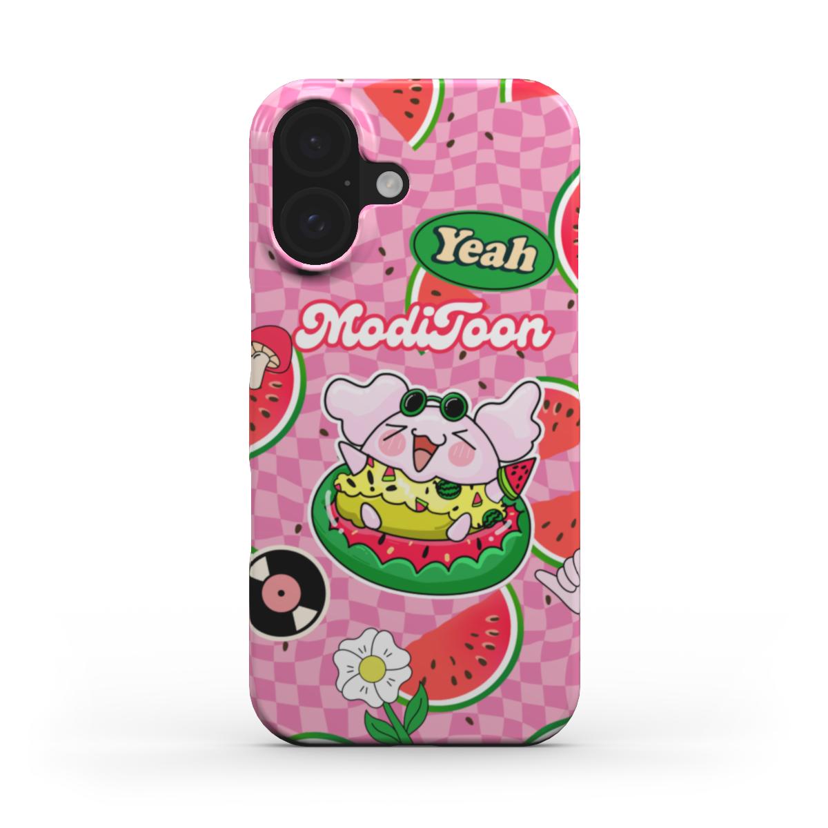 ModiToon Pink Love Snap Phone Case | 모디툰 핑크러브 스냅 폰 케이스