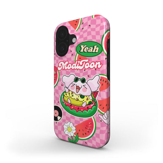 ModiToon Pink Love Tough Phone Case | 모디툰 핑크러브 폰케이스