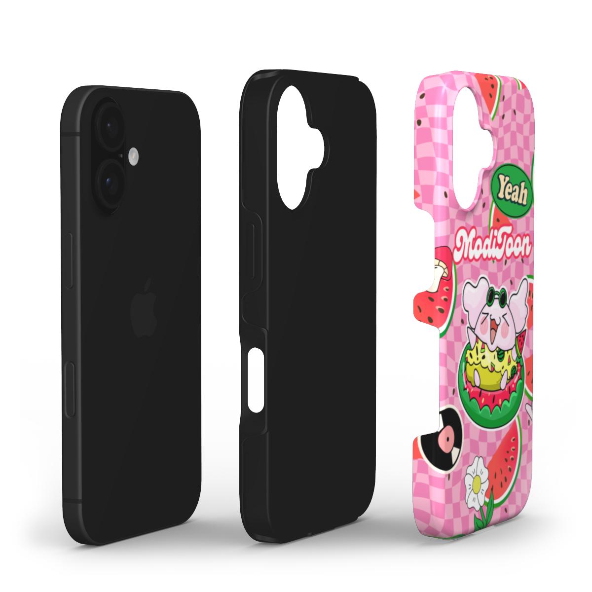 ModiToon Pink Love Tough Phone Case | 모디툰 핑크러브 폰케이스