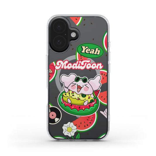 ModiToon Watermelon Love MagSafe Clear Phone Case | 모디툰 수박 젤리 폰케이스