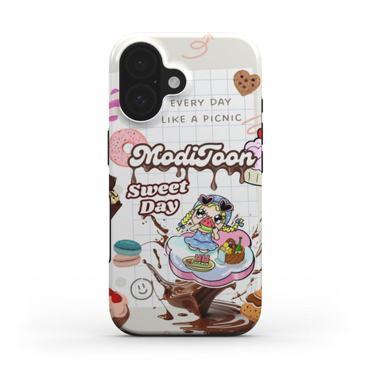 ModiToon Narae Picnic Tough Phone Case | 모디툰 나래 피크닉 범퍼 폰케이스