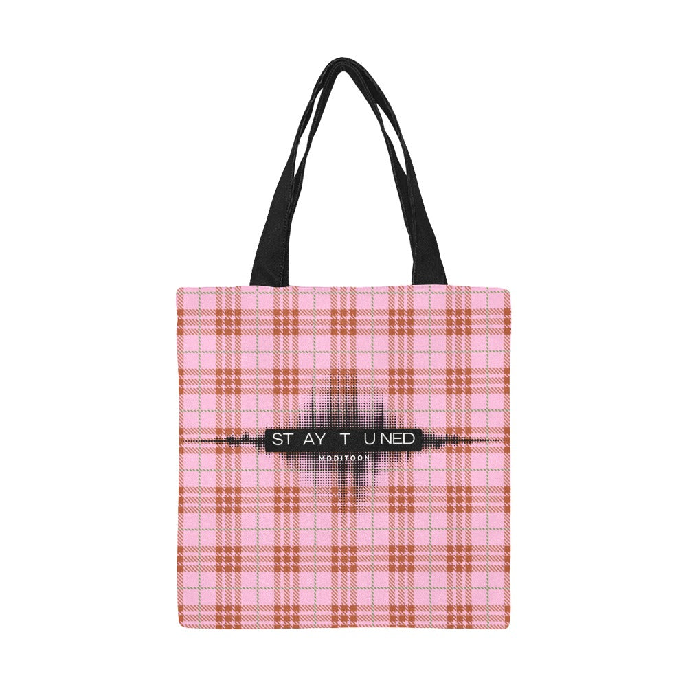 ModiToon Staytuned Check Ecobag [S] 모디툰 스테이튠드 체크 에코백
