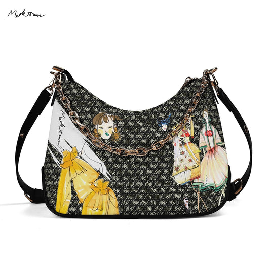 Two-ways Chain Bag [Black]