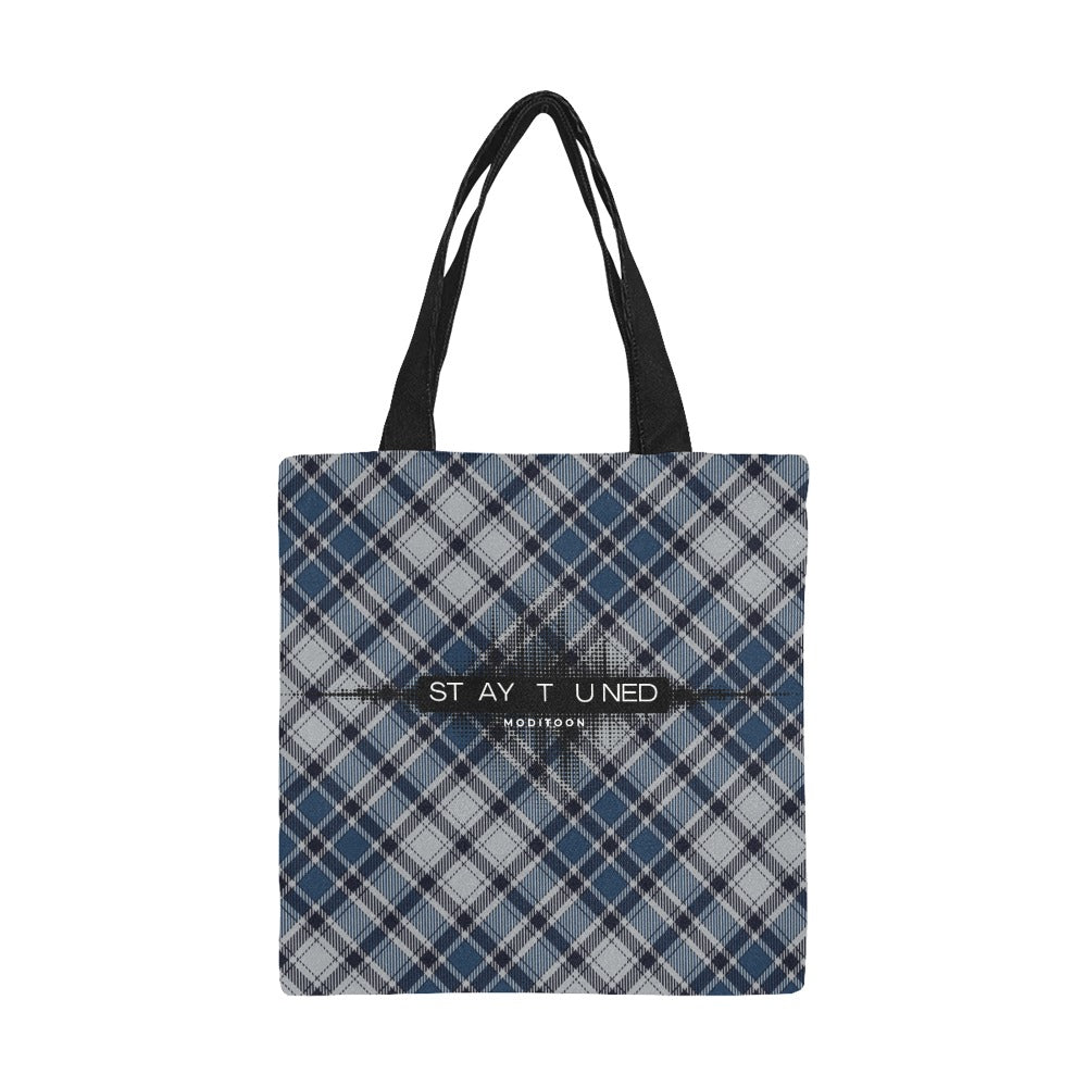ModiToon Staytuned Check Ecobag [S] 모디툰 스테이튠드 체크 에코백