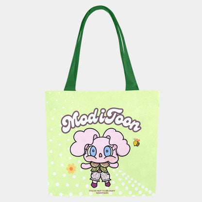 ModiToon Modi's Diary Canvas Eco-bag Ensemble de 4 | 모디툰 모디의 다이어리 에코백 4종 세트