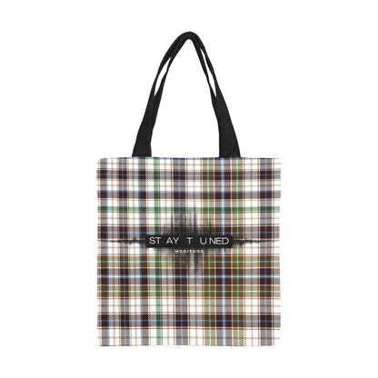 ModiToon Staytuned Check Ecobag [S] 모디툰 스테이튠드 체크 에코백