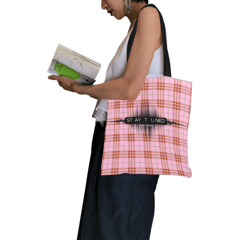 ModiToon Staytuned Check Ecobag [S] 모디툰 스테이튠드 체크 에코백