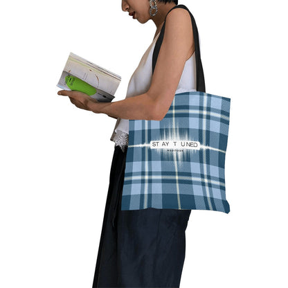 ModiToon Staytuned Check Ecobag [S] 모디툰 스테이튠드 체크 에코백