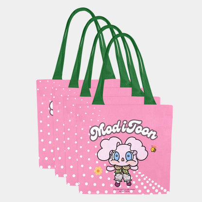 ModiToon Modi's Diary Canvas Eco-bag Ensemble de 4 | 모디툰 모디의 다이어리 에코백 4종 세트