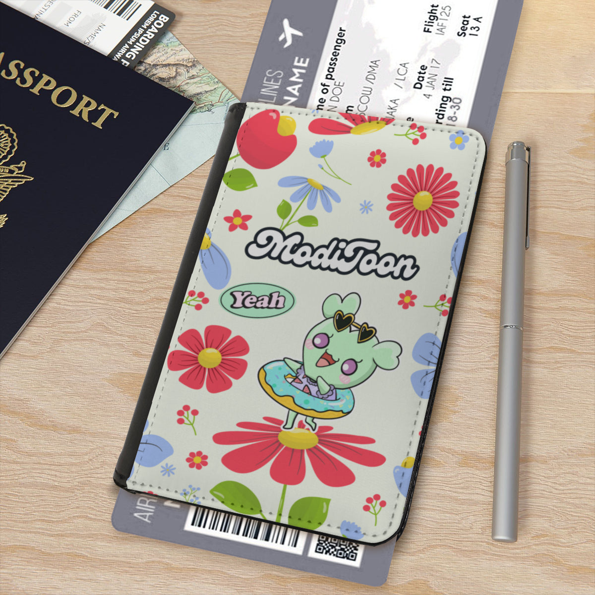 ModiToon Dasoni Blossom passport cover