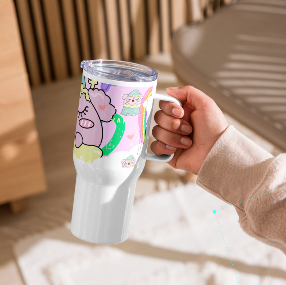 Rainbow Life Moditoon Travel mug with a handle