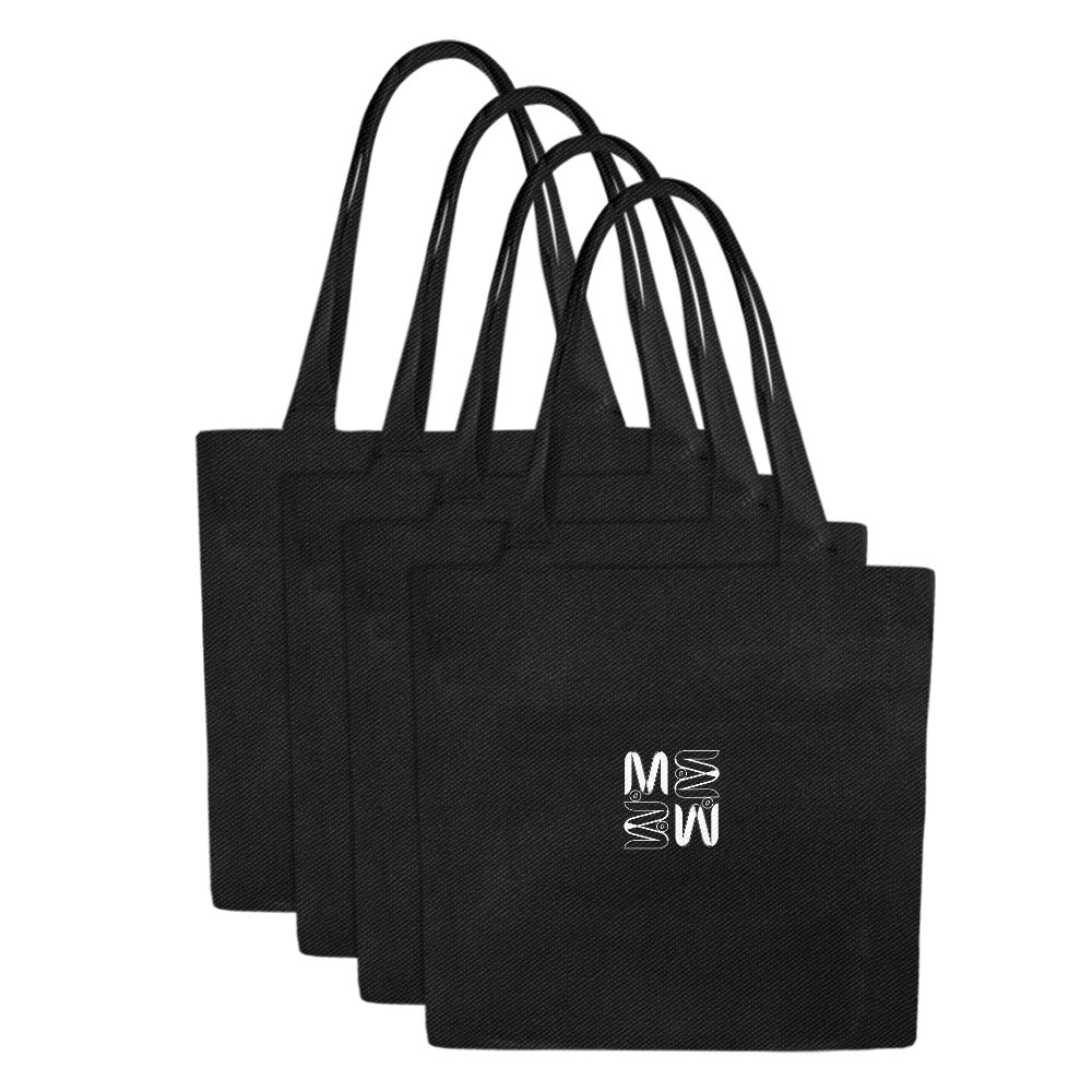 ModiToon Daily Canvas Tote Bag Set of 4