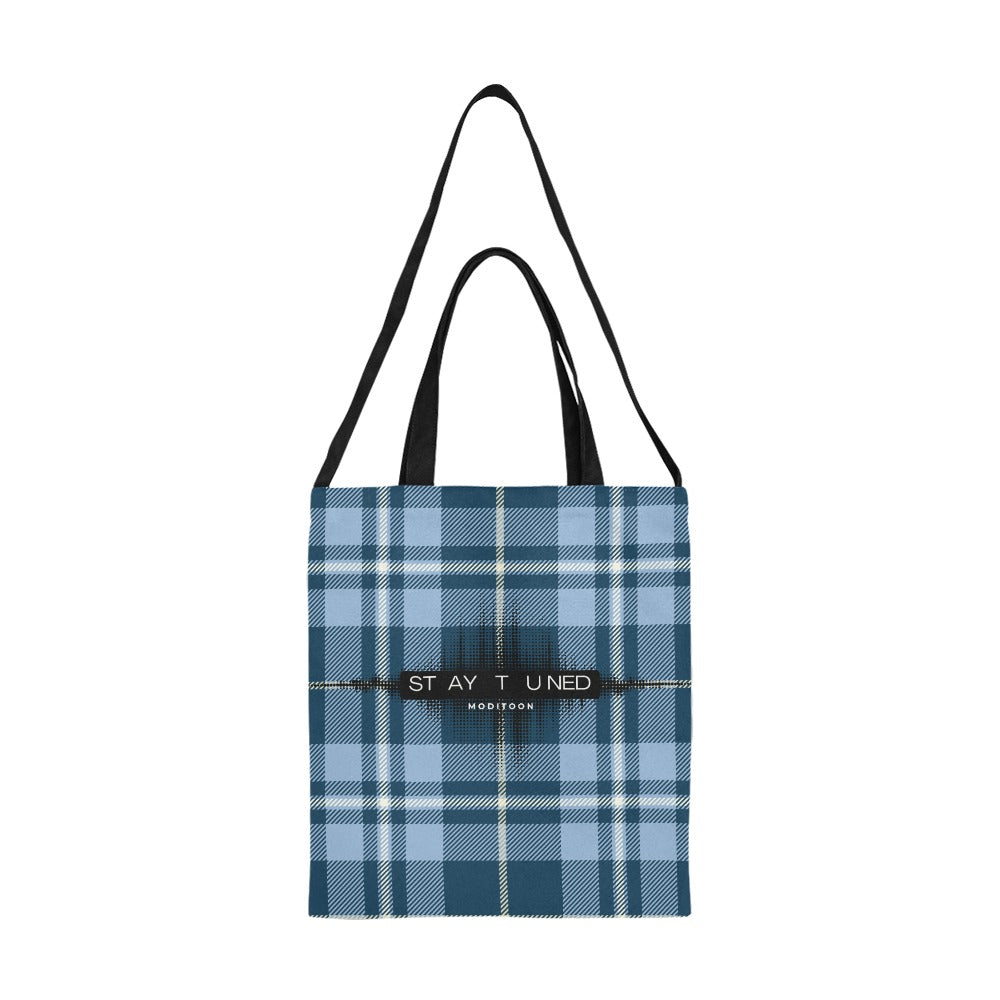 ModiToon Staytuned Check Ecobag Two way  모디툰 스테이튠드 체크 투웨이 에코백