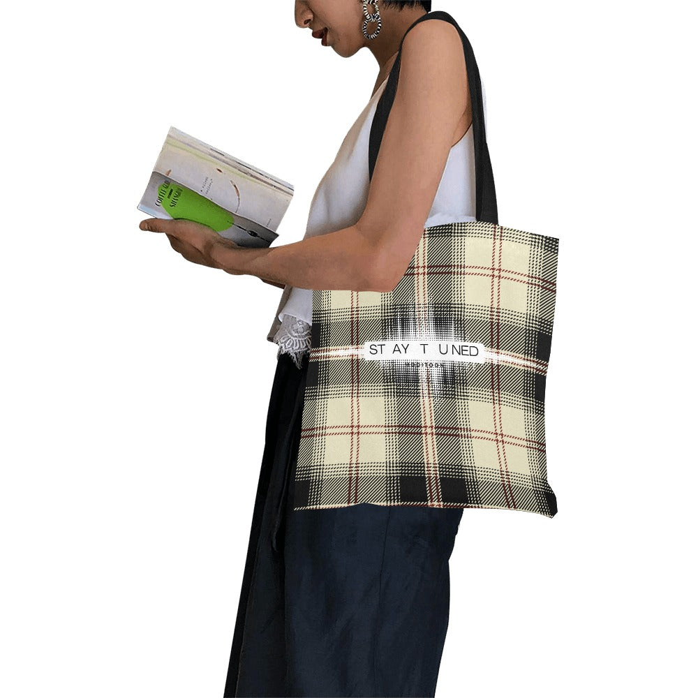 ModiToon Staytuned Check Ecobag [S] 모디툰 스테이튠드 체크 에코백