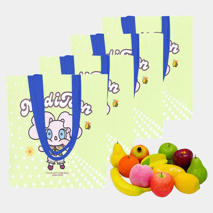 ModiToon Modi's Diary Canvas Eco-bag Ensemble de 4 | 모디툰 모디의 다이어리 에코백 4종 세트
