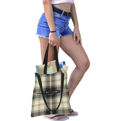 ModiToon Staytuned Check Ecobag Two way  모디툰 스테이튠드 체크 투웨이 에코백