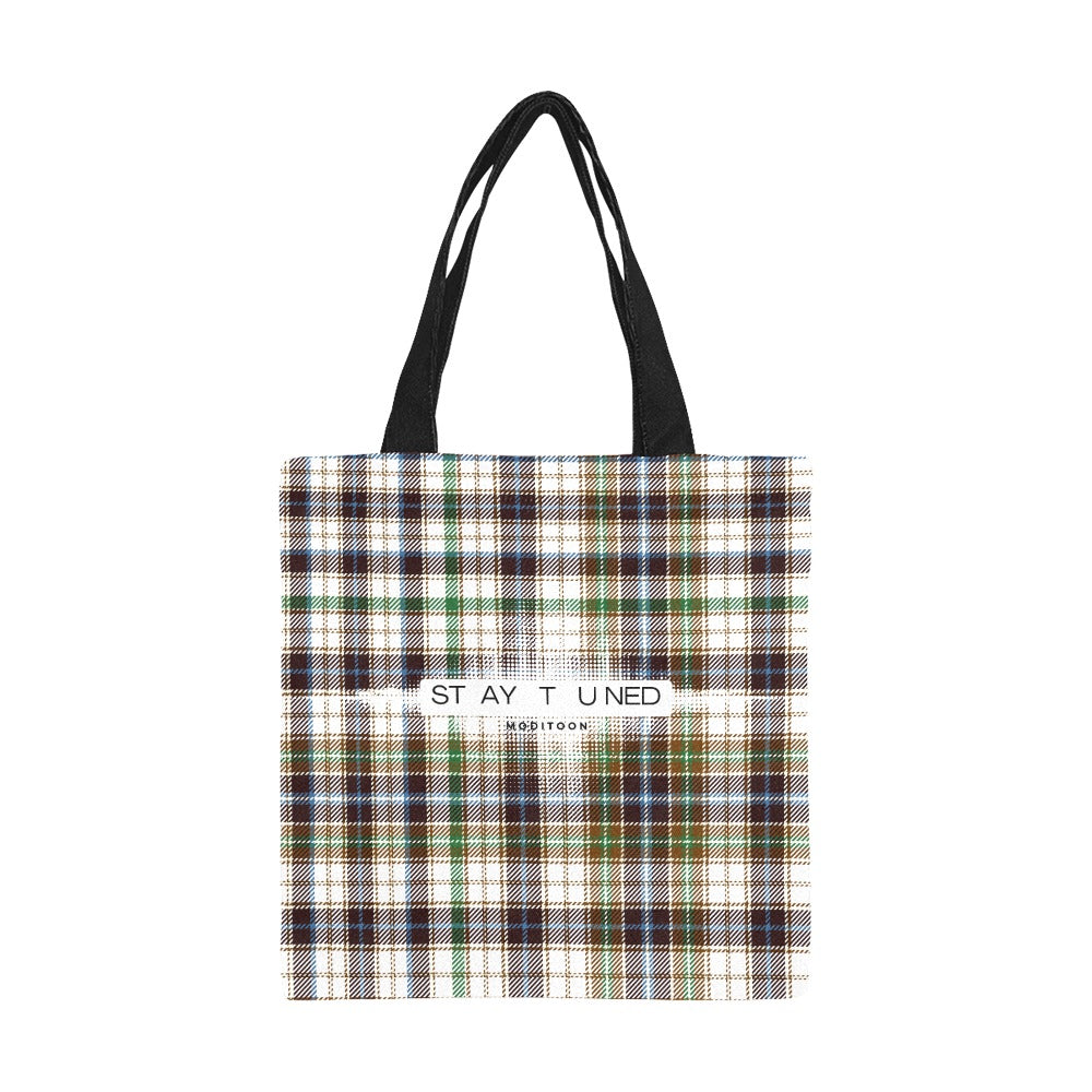 ModiToon Staytuned Check Ecobag [S] 모디툰 스테이튠드 체크 에코백