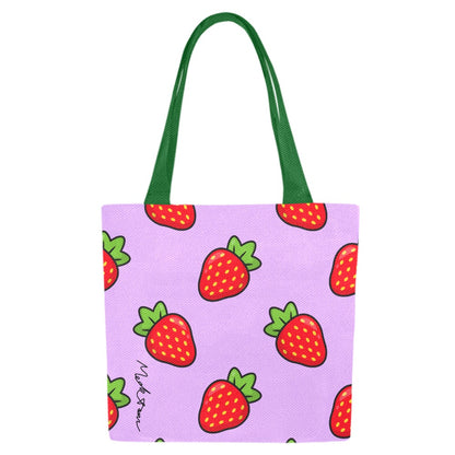 ModiToon Modi's Diary Strawberry Dream Canvas Eco-bag Ensemble de 4 | 모디툰 모디의 다이어리 스트로베리 드림 에코백 4종 세트