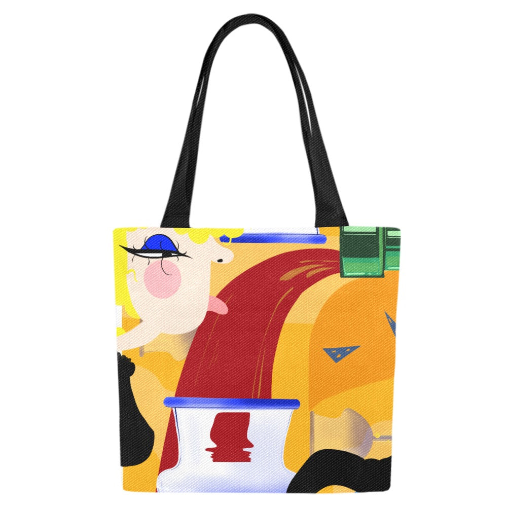 Dopamine Addict Canvas Tote Bag 4 Sets