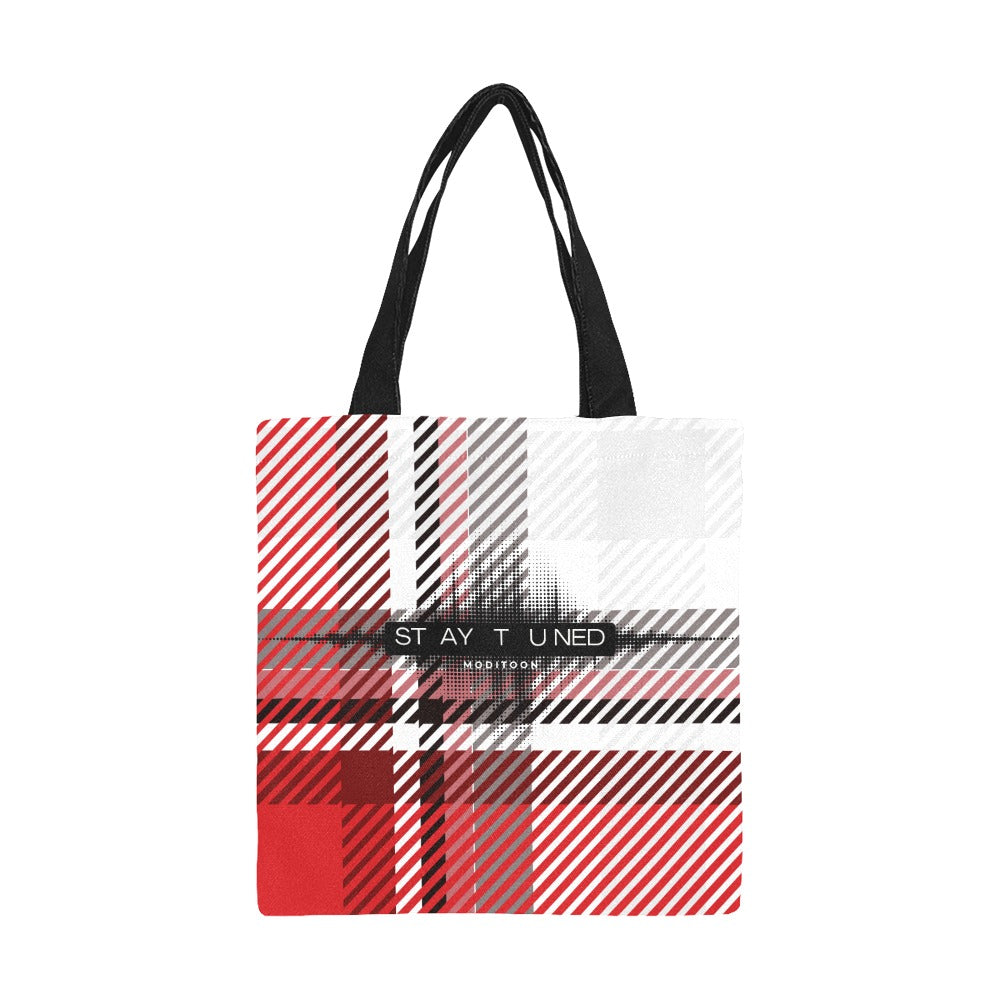 ModiToon Staytuned Check Ecobag [S] 모디툰 스테이튠드 체크 에코백