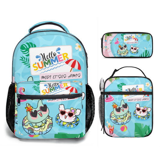 Modi et Ses Amis Kids School Bag Set | 모디와 친구들 신학기 준비 세트 (책가방, 도시락백, 필통) 🌟