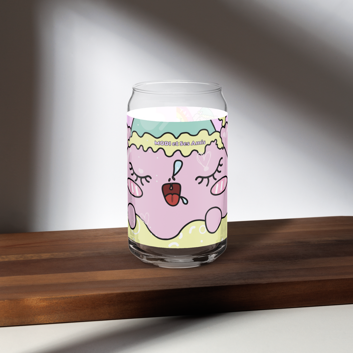 MODITOON PINK Can-shaped glass