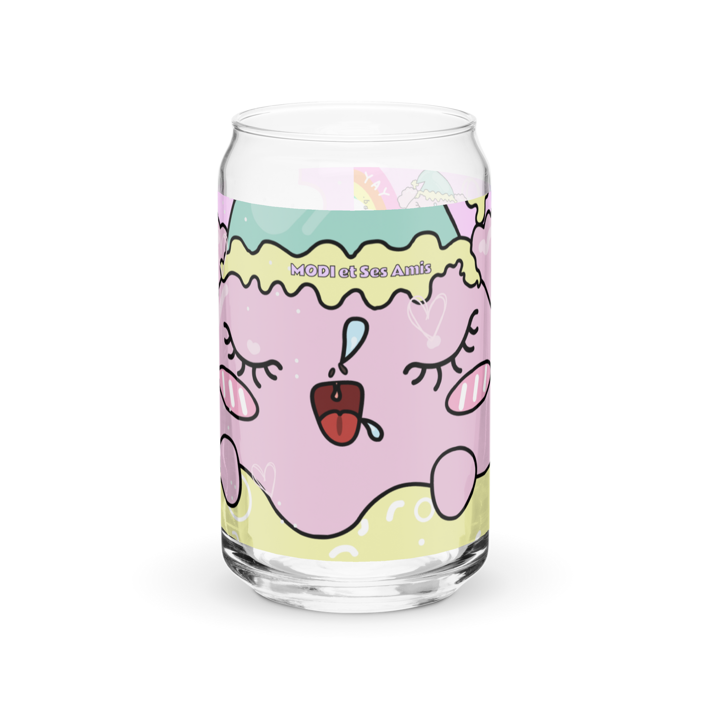 MODITOON PINK Can-shaped glass