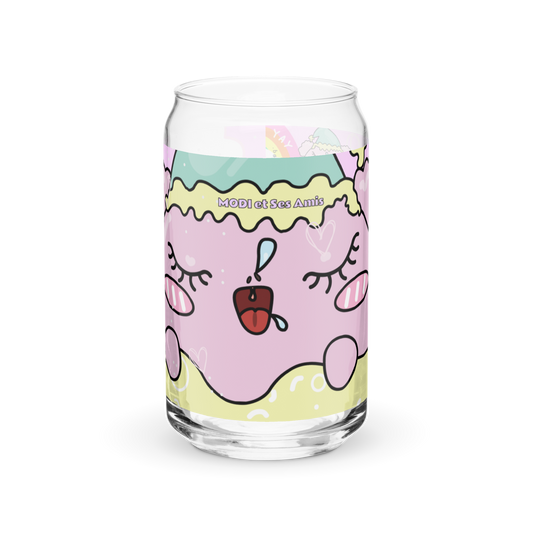 MODITOON PINK Can-shaped glass