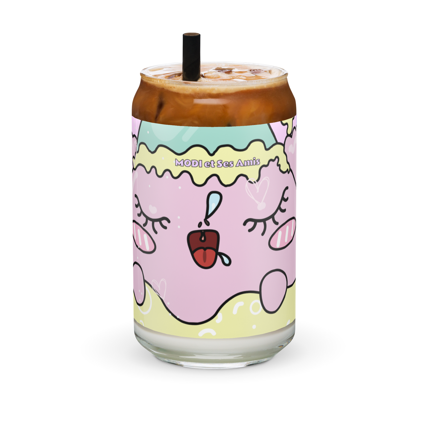 MODITOON PINK Can-shaped glass