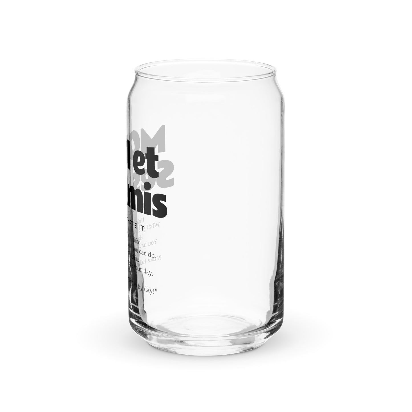 Can-shaped glass